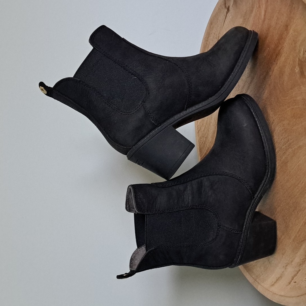 Kodiak Henna Heeled Ankle Boots Booties Waterproof Leather pull on style US 5